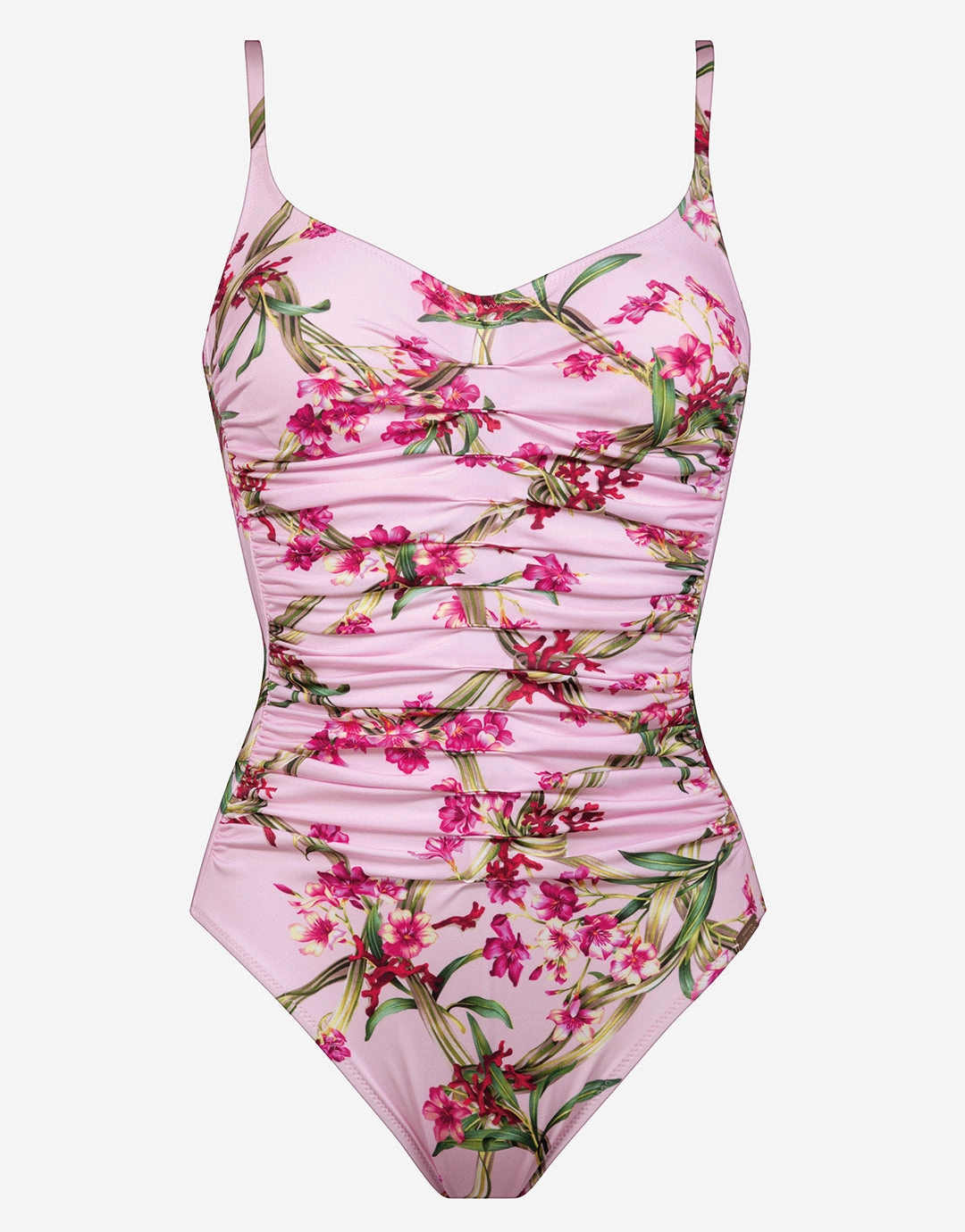 Botanique Ruched Underwired Swimsuit - Tangy Pink