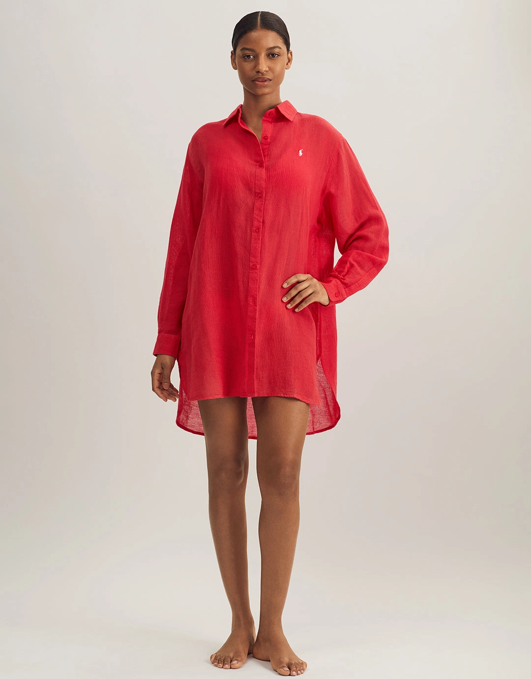Boyfriend Shirt - Coral