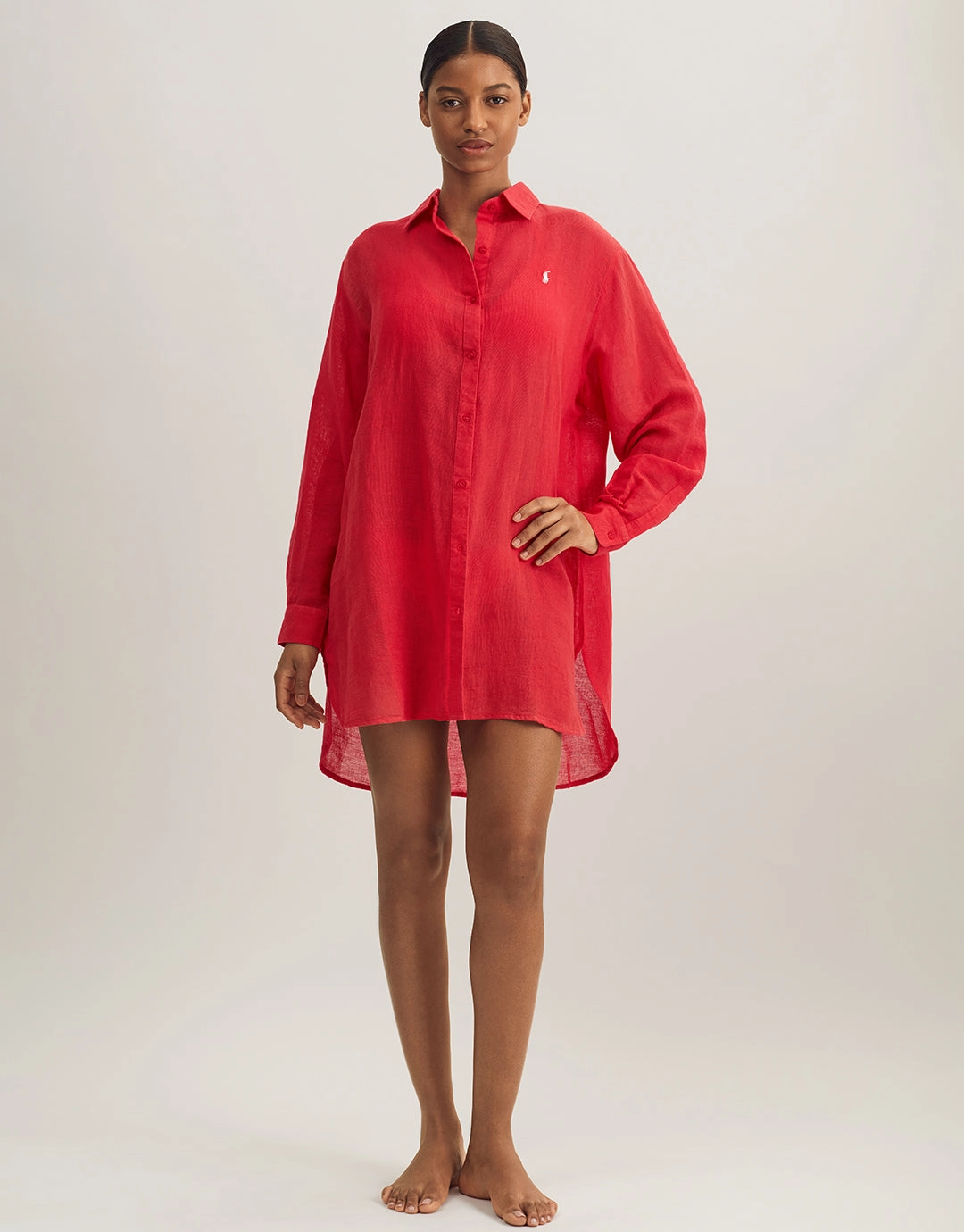Boyfriend Shirt - Coral