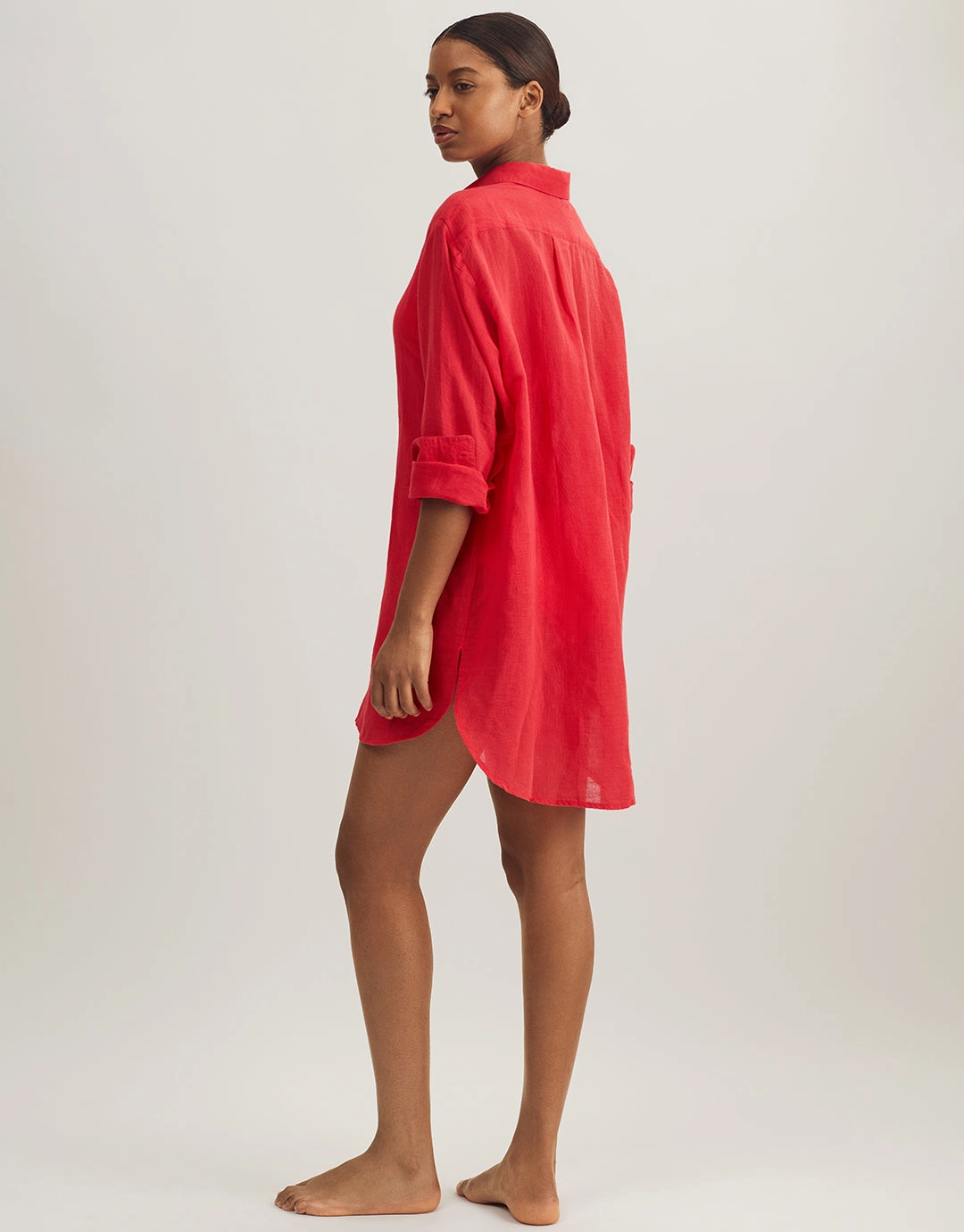 Boyfriend Shirt - Coral