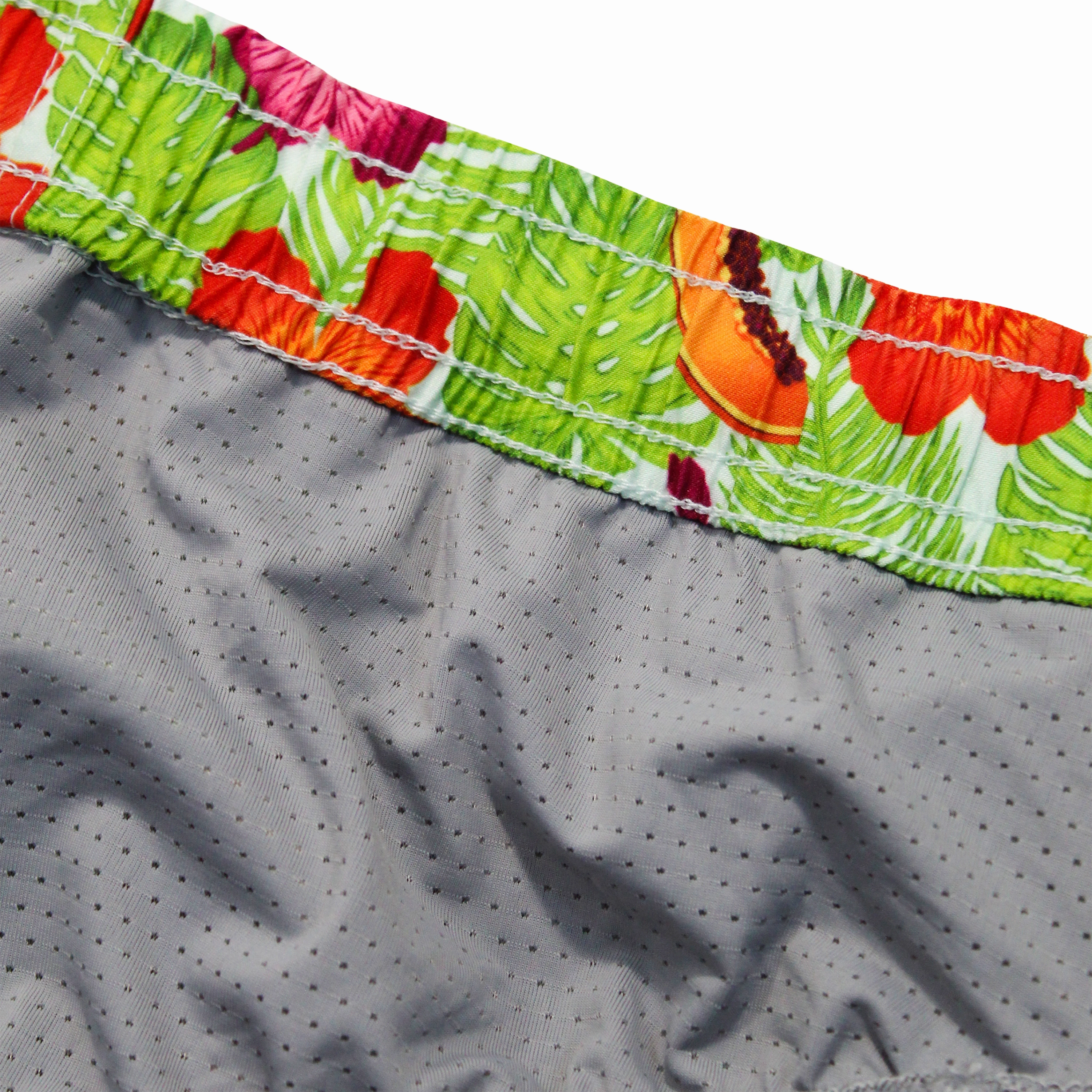 Boys Long Sleeve Zipper Rash Guard and Swim Trunk Set | "Hibiscus"