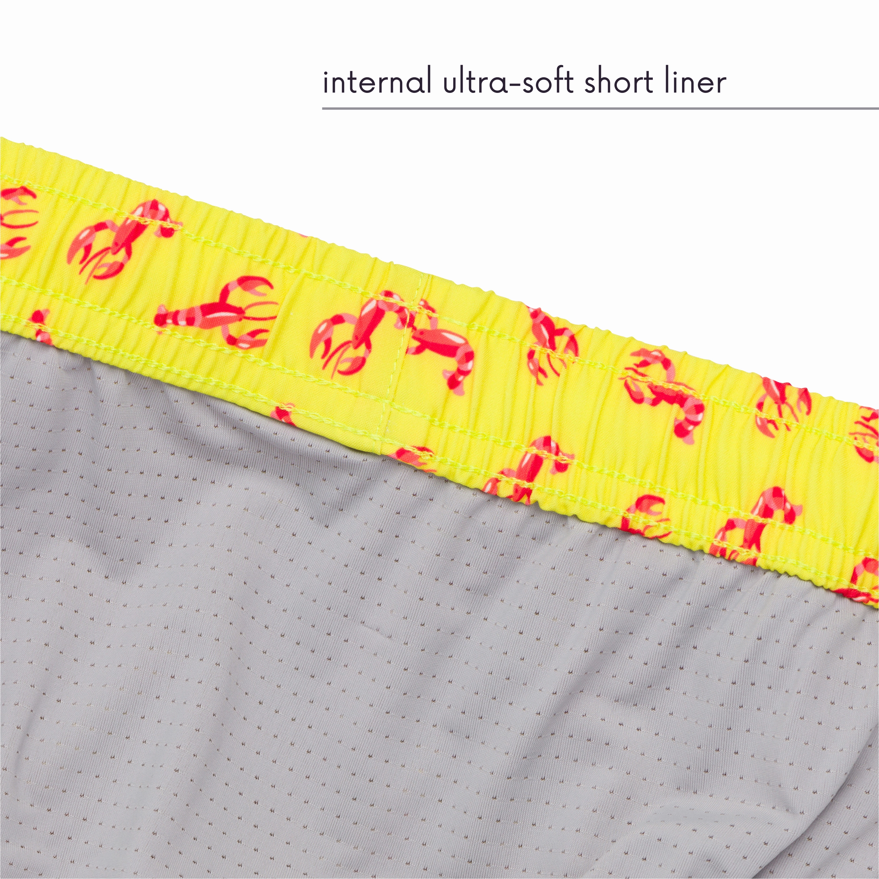 Boys Short Sleeve Zipper Rash Guard and Swim Trunk Set | "Lobster"