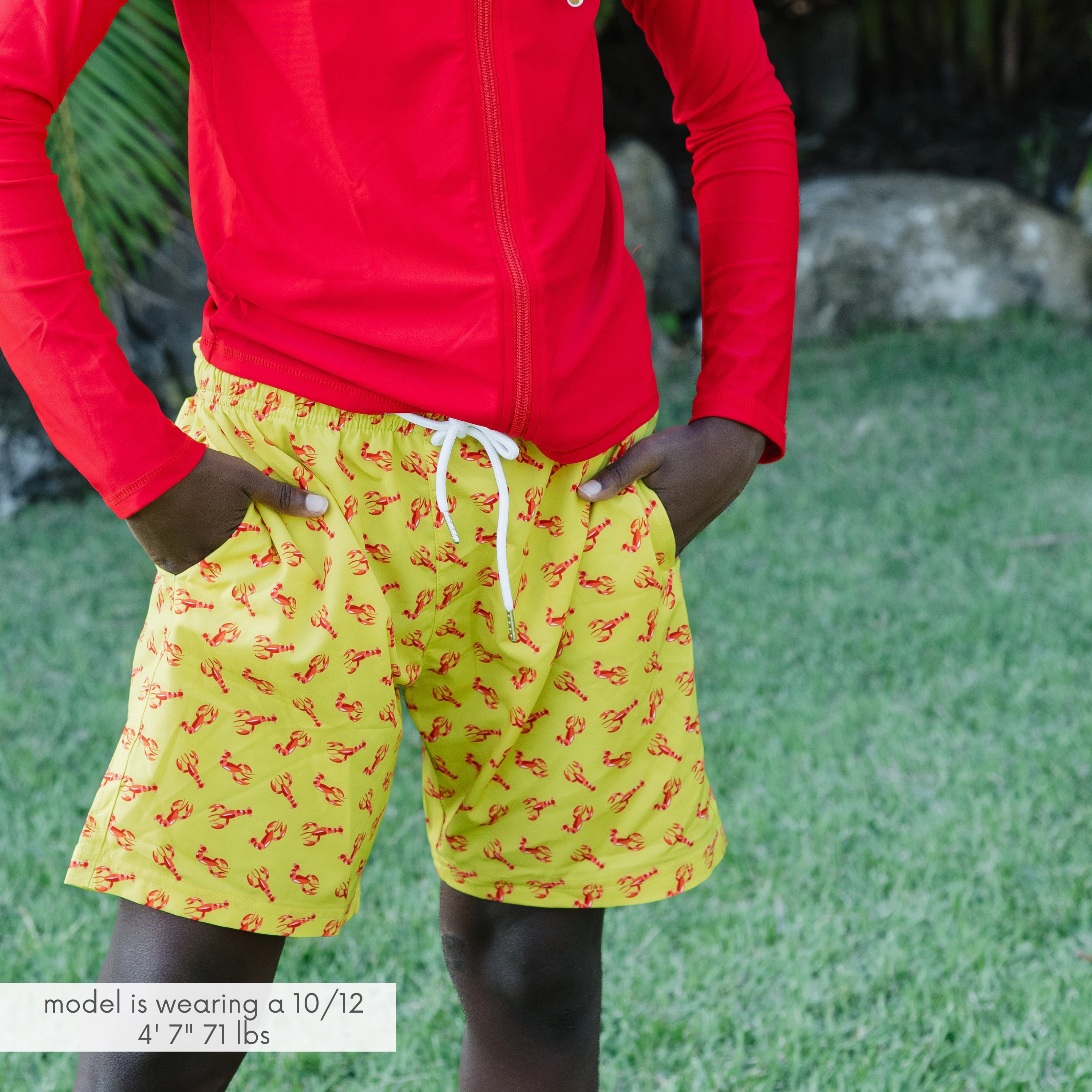 Boys Swim Trunks Boxer Brief Liner (sizes 614) | Lobster"