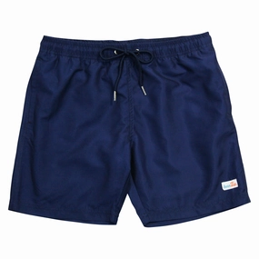 Boys Swim Trunks Boxer Brief Liner (sizes 6-14) | "Navy"