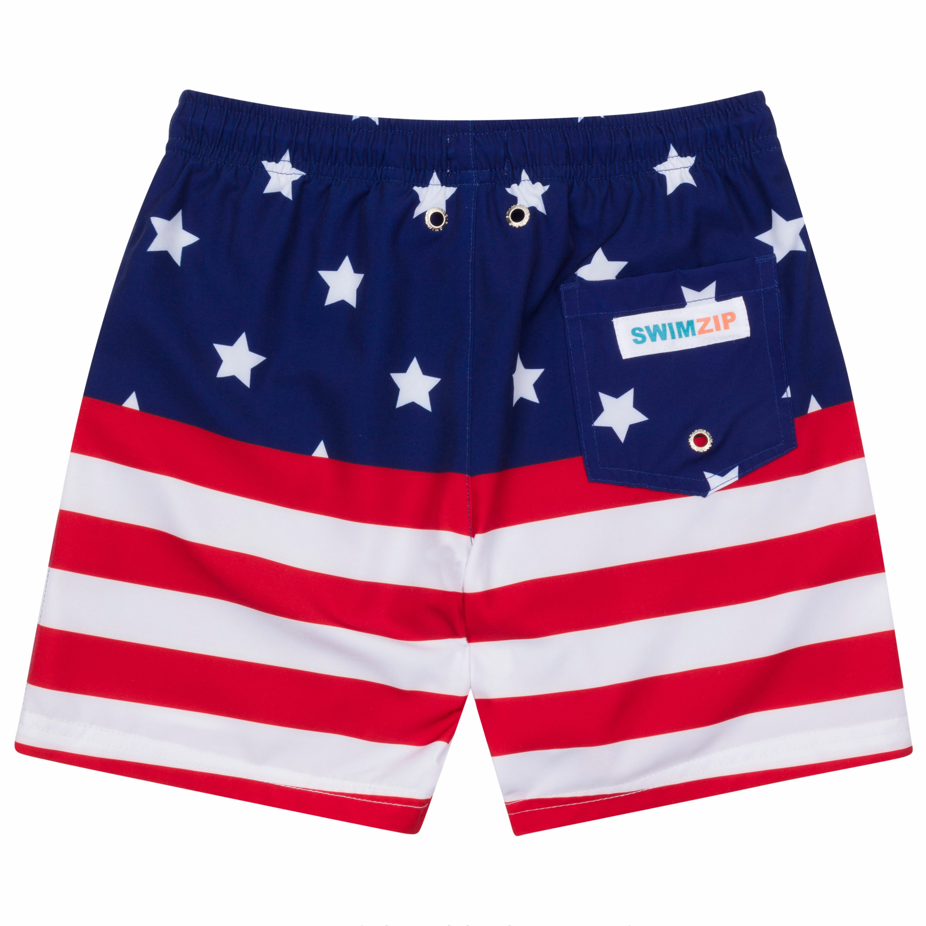 Boys Swim Trunks Boxer Brief Liner (sizes 6-14) | Americana"