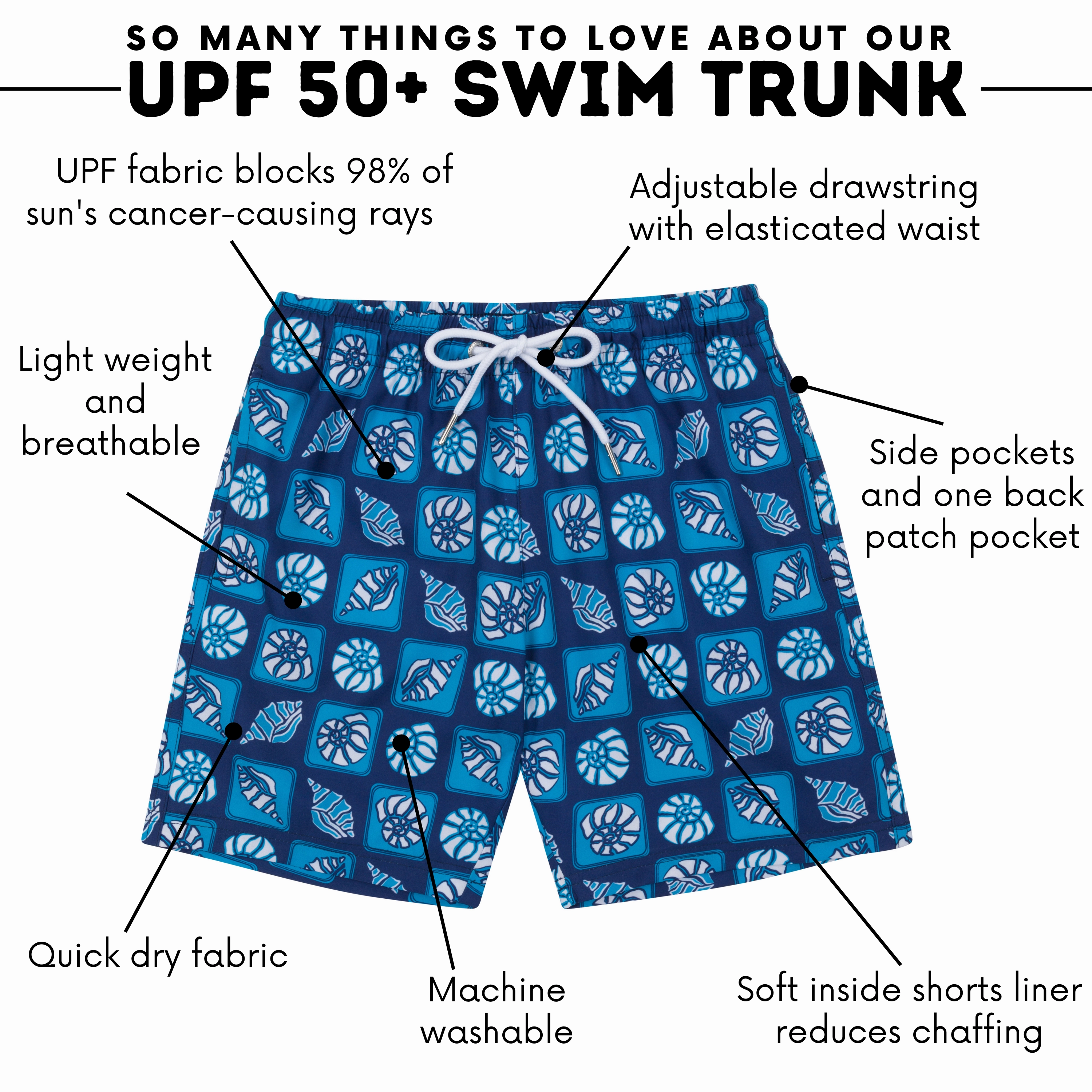 Boys Swim Trunks Boxer Brief Liner (sizes 6-14) | Coastal"