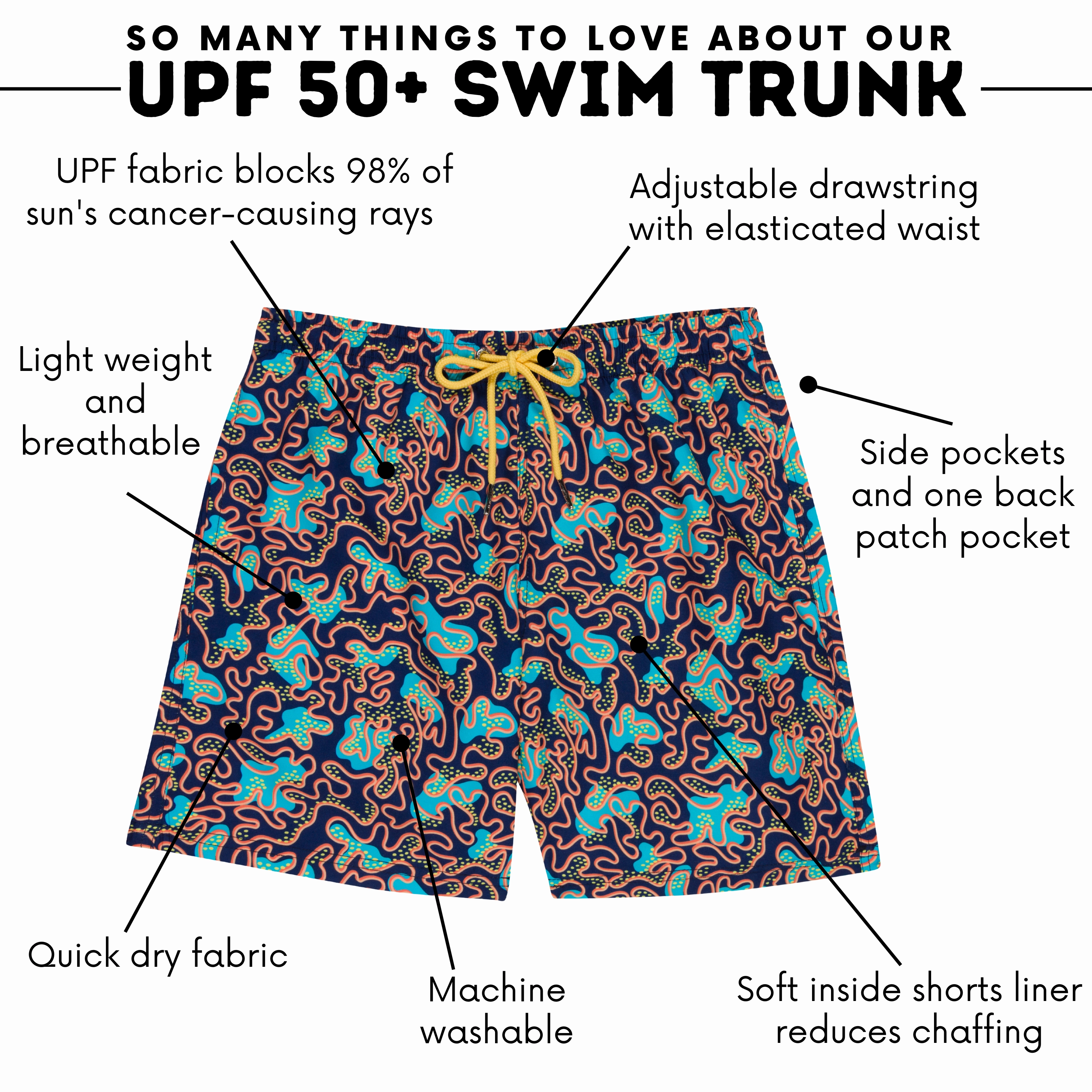 Boys Swim Trunks Boxer Brief Liner (sizes 6-14) | Deep Dive"