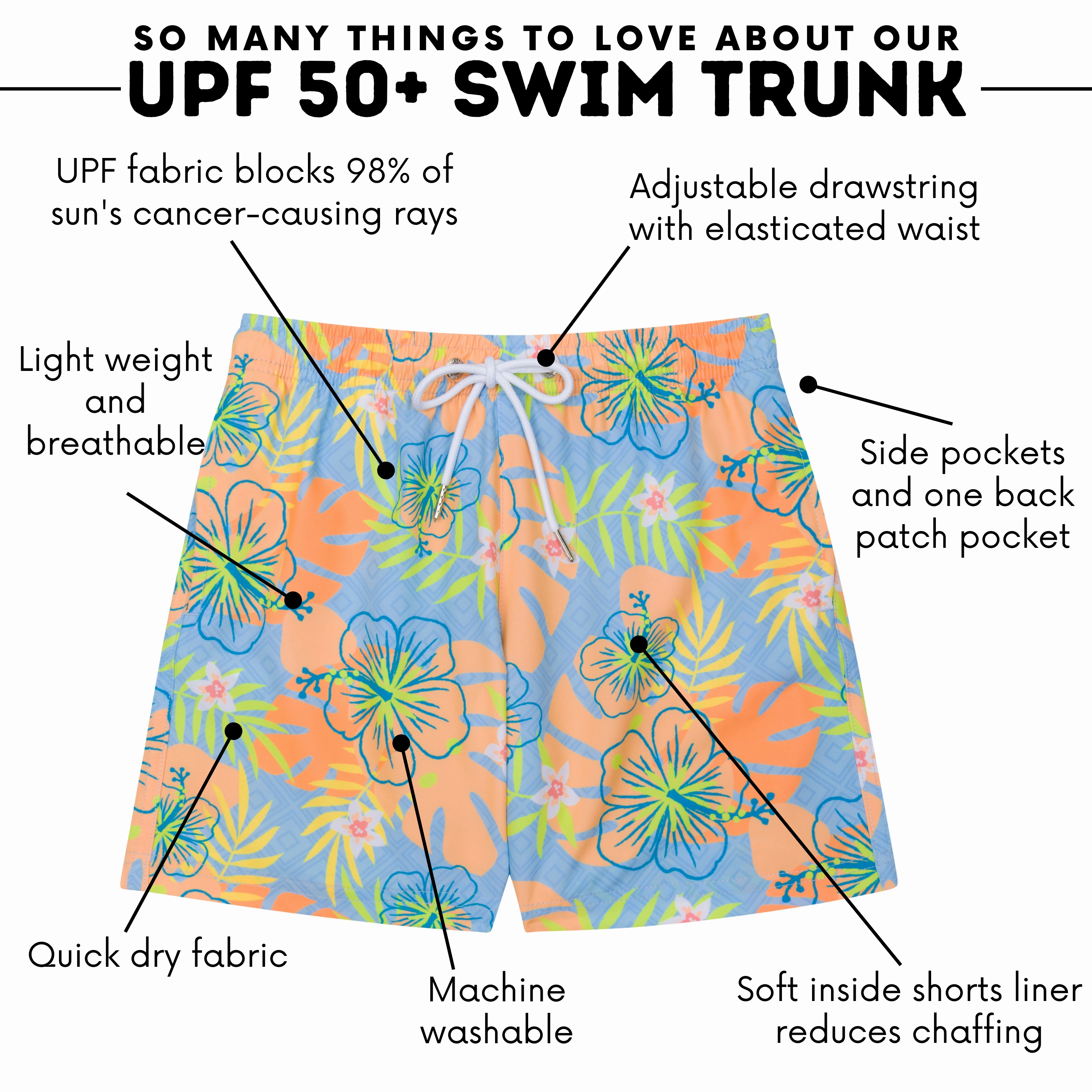 Boys Swim Trunks Boxer Brief Liner (sizes 6-14) | Groovy"