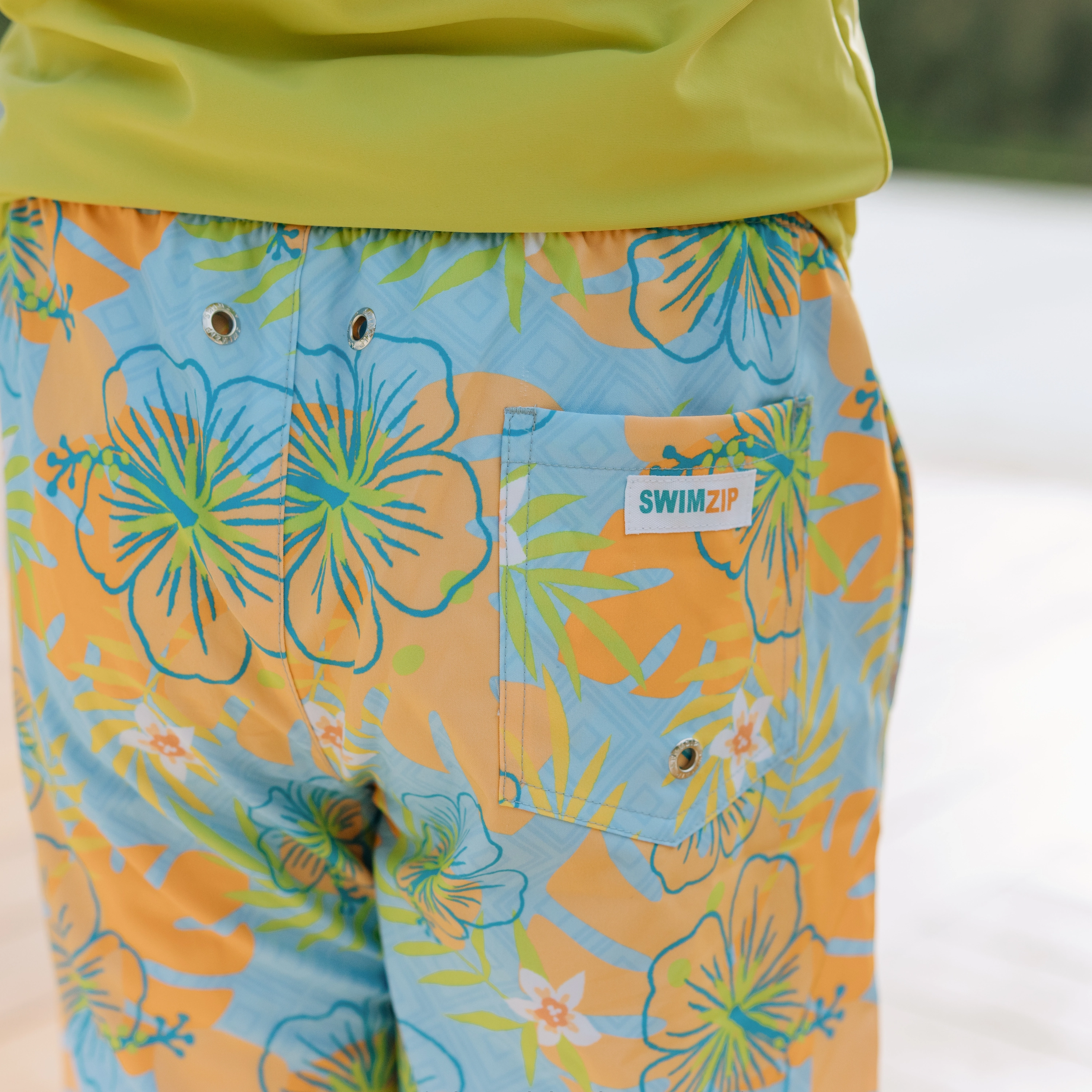 Boys Swim Trunks Boxer Brief Liner (sizes 6-14) | Groovy"