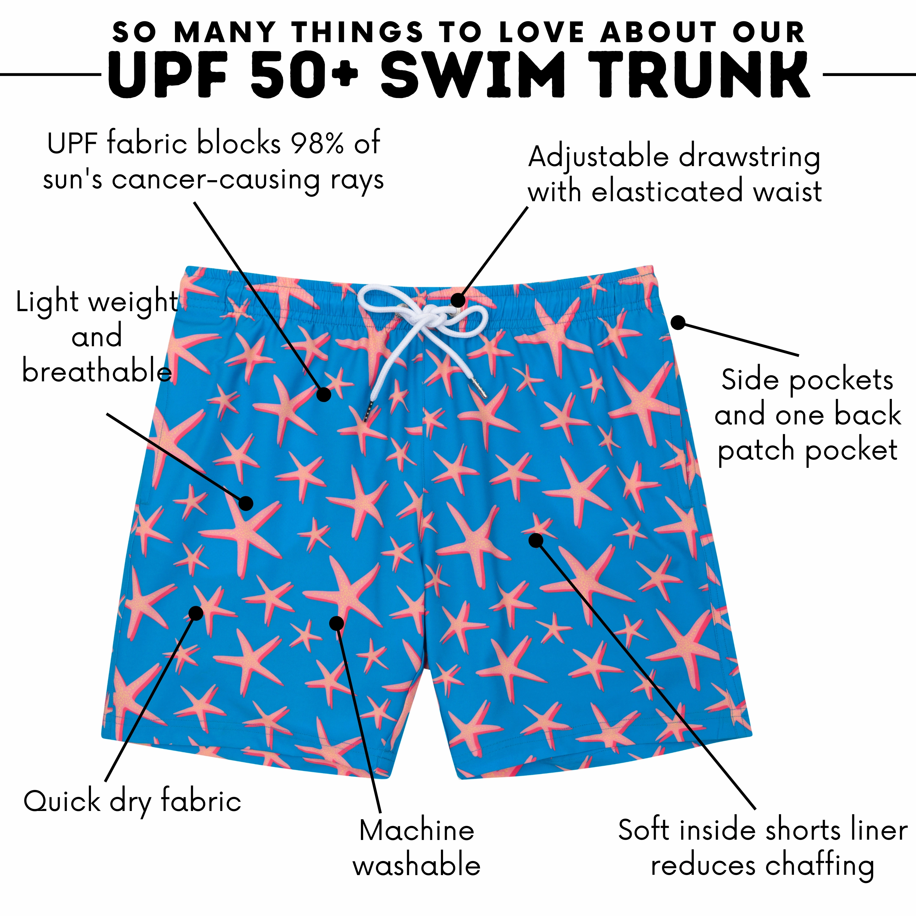 Boys Swim Trunks Boxer Brief Liner (sizes 6-14) | Starfish"