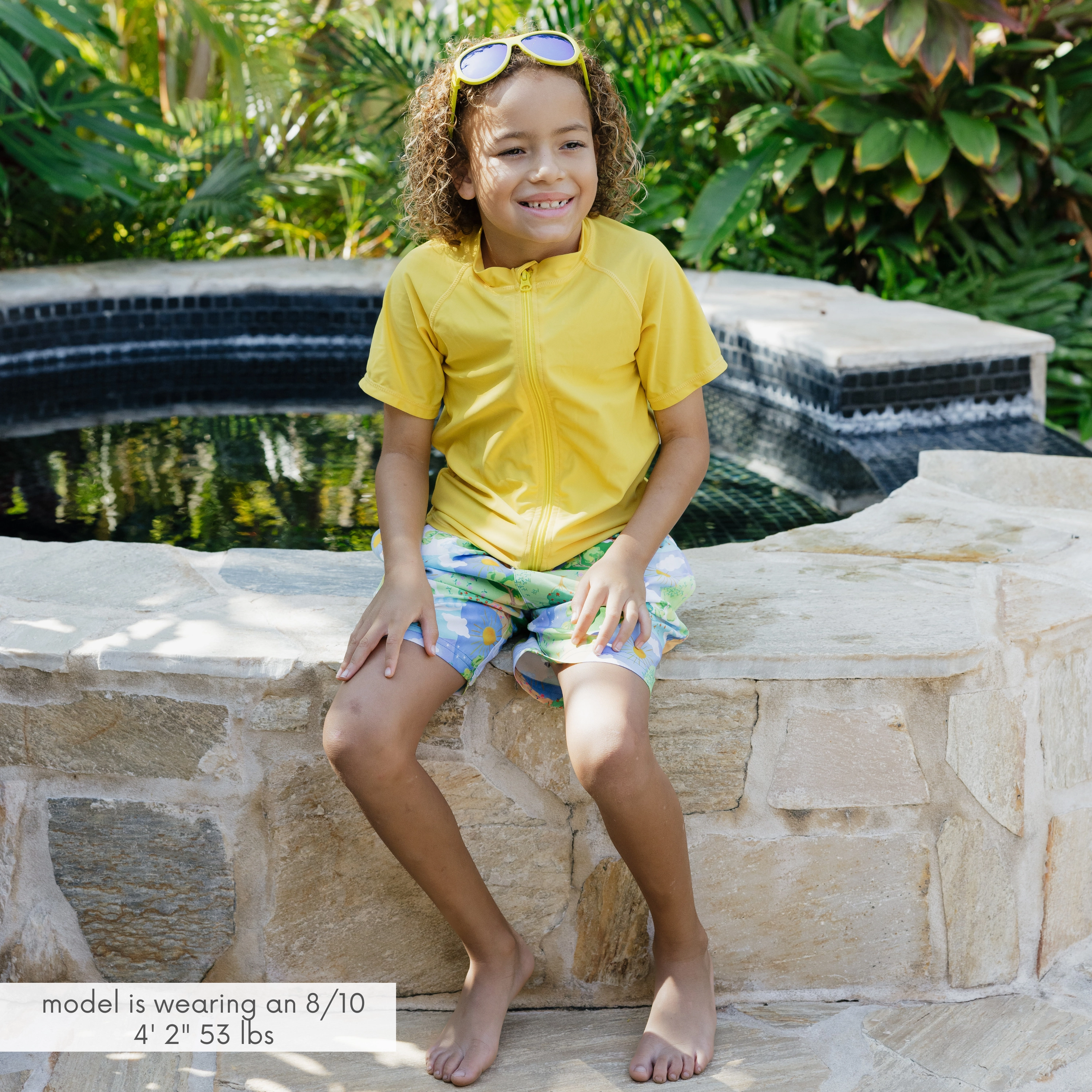 Boys Swim Trunks Boxer Brief Liner (sizes 6-14) | Sunshine"