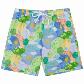 Boys Swim Trunks Boxer Brief Liner (sizes 6-14) | Sunshine"