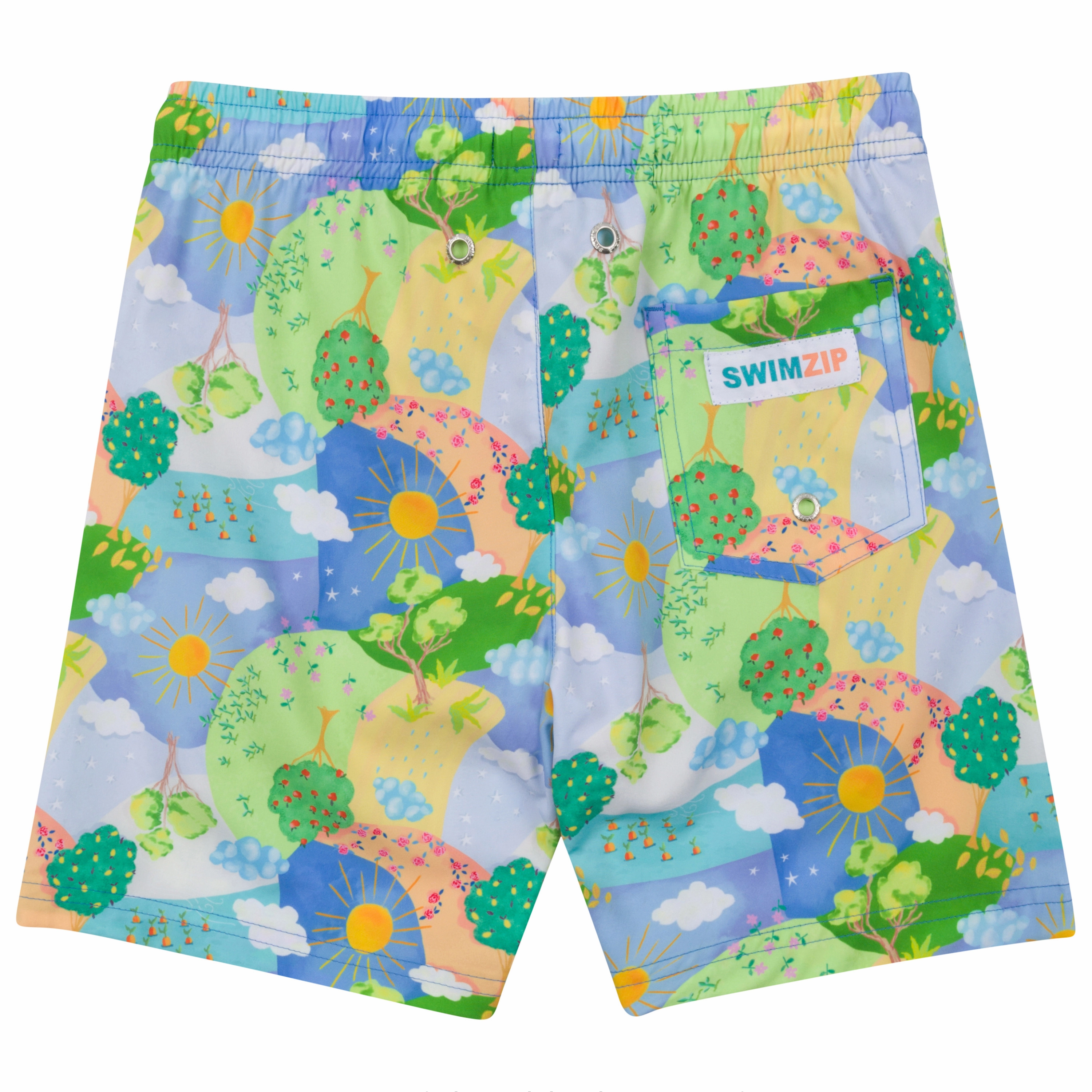 Boys Swim Trunks Boxer Brief Liner (sizes 6-14) | Sunshine"