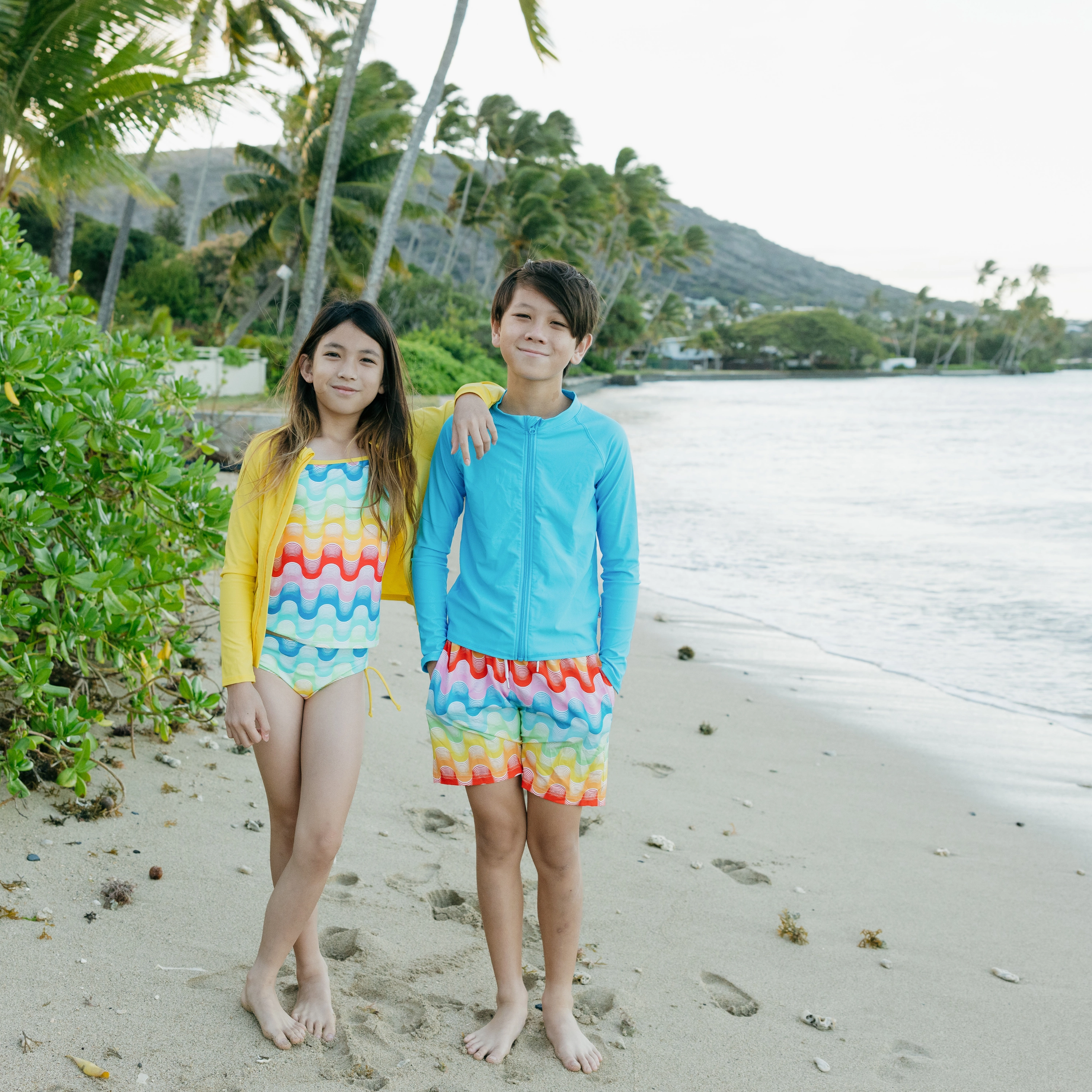 Boys Swim Trunks Boxer Brief Liner (sizes 6-14) | Surf's Up"