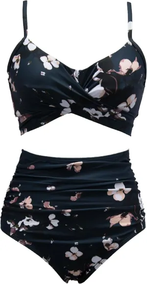 bslingerie? Women Retro Vintage Push Up High Waisted Bikini Swimsuit Plus Size