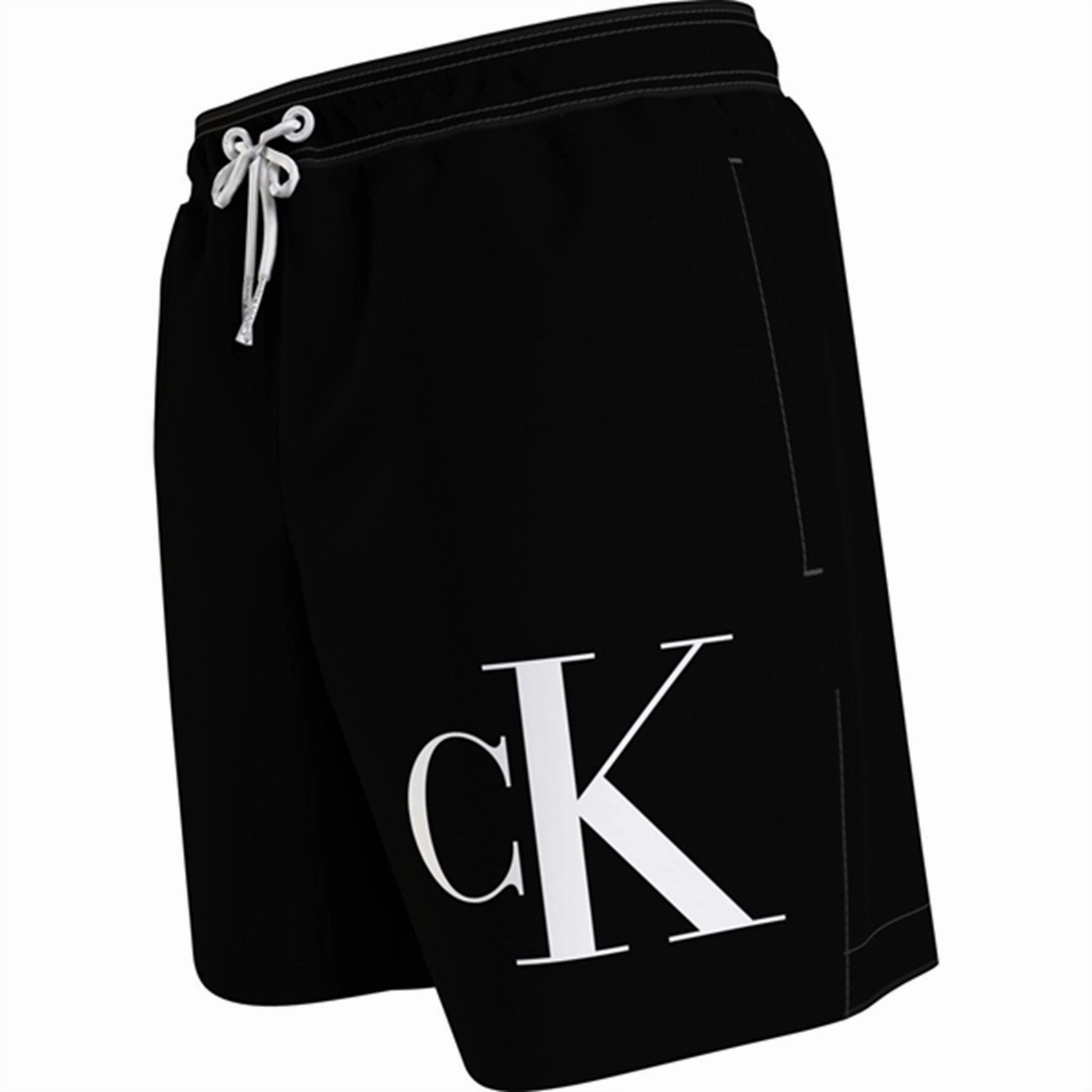 Calvin Klein Medium Drawstring Swim Trunks Pvh Black