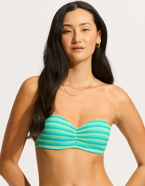 Calypso Bustier Bandeau Bikini Top - Jasmine