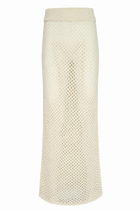 Cape May Skirt - Ivory Crochet