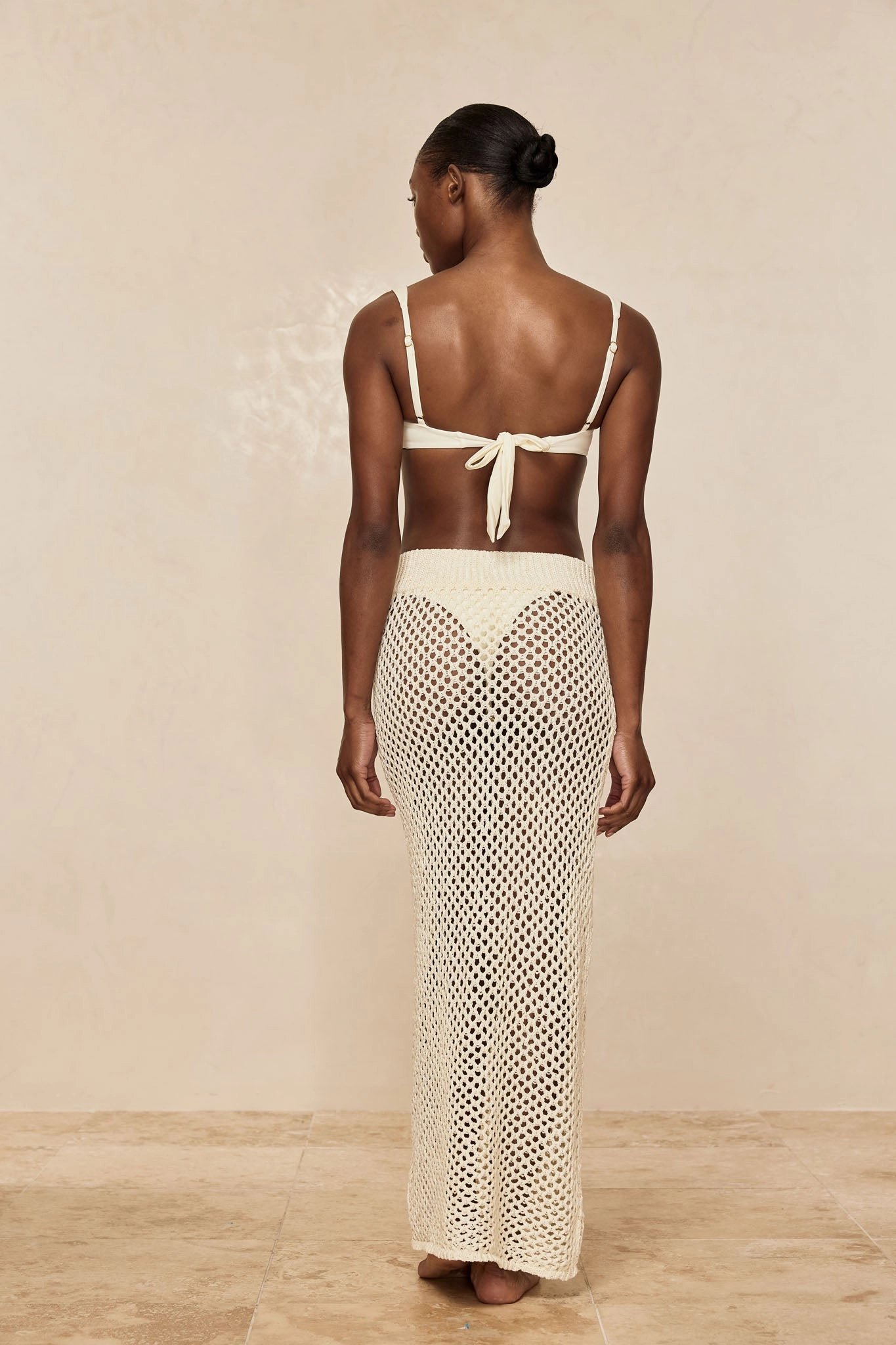 Cape May Skirt - Ivory Crochet