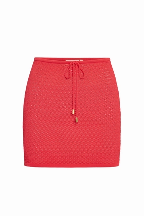 Cartagena Skirt - Strawberry Lace Crochet