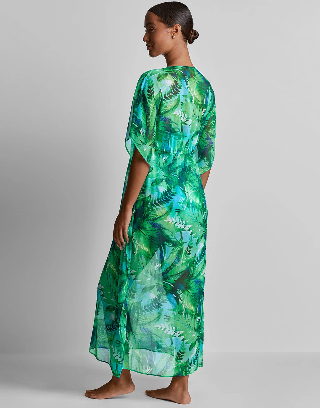 Cartago Palms Midi Kaftan - Multi