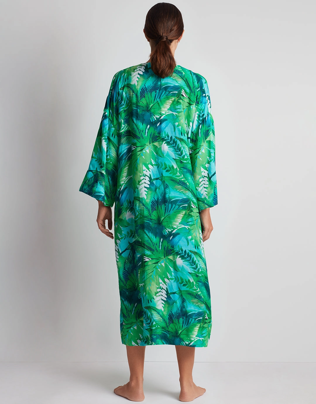 Cartago Palms Poolside Kimono Cover Up - Multi