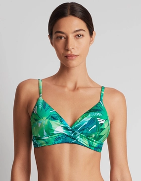 Cartago Palms Single Strap Twist Underwired Bikini Top - Multi