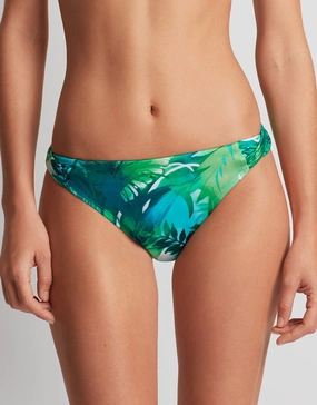 Cartago Palms Twist Side Tab Hipster Bikini Pant - Multi