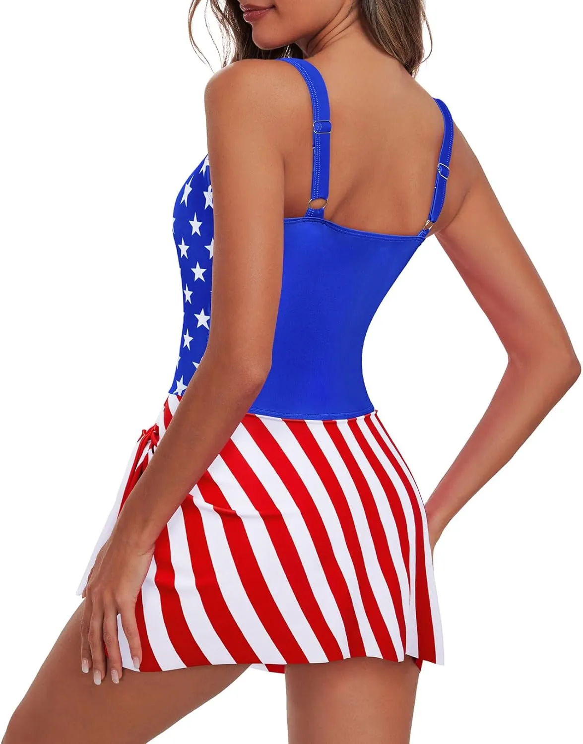 Century Star One Piece Swimdress Swimsuits for Women with Skirt Tummy Control Swim Dresses Bathing Suit Swimwear