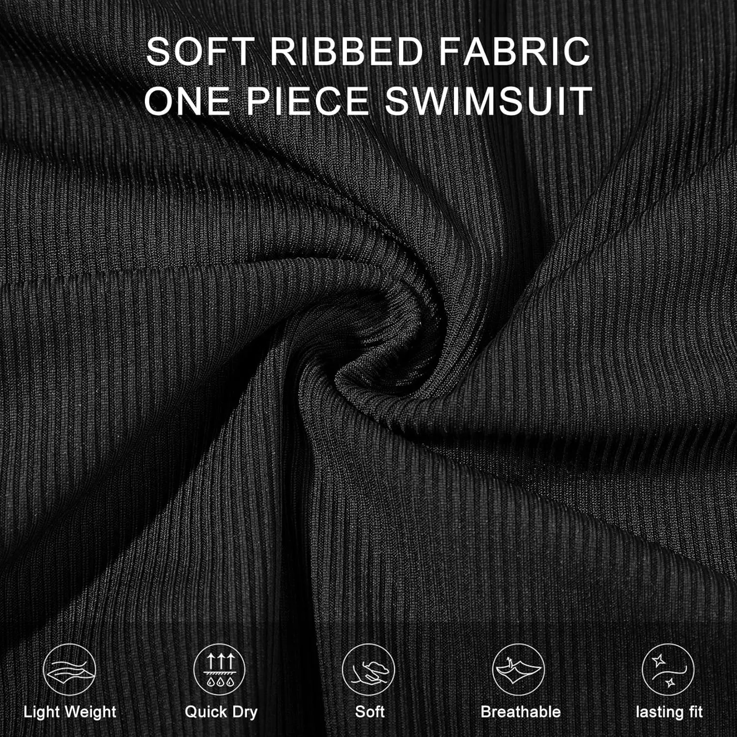 Century Star Ribbed One Piece Swimsuit for Women 2025 Tummy Control Vintage Bathing Suits Strap Swimwear with Button