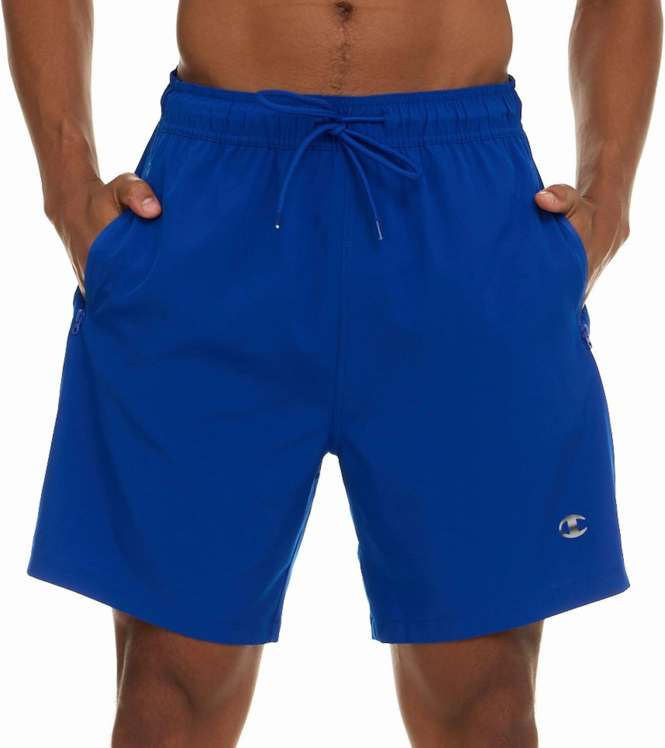 Champion Mens Swim Trunks with Compression Liner, 2 in 1 Mens Bathing Suit Shorts, 7 Inch Inseam Board Shorts for Swimming
