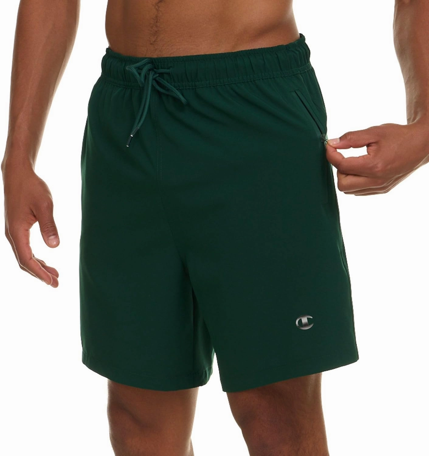 Champion Mens Swim Trunks with Compression Liner, 2 in 1 Mens Bathing Suit Shorts, 7 Inch Inseam Board Shorts for Swimming