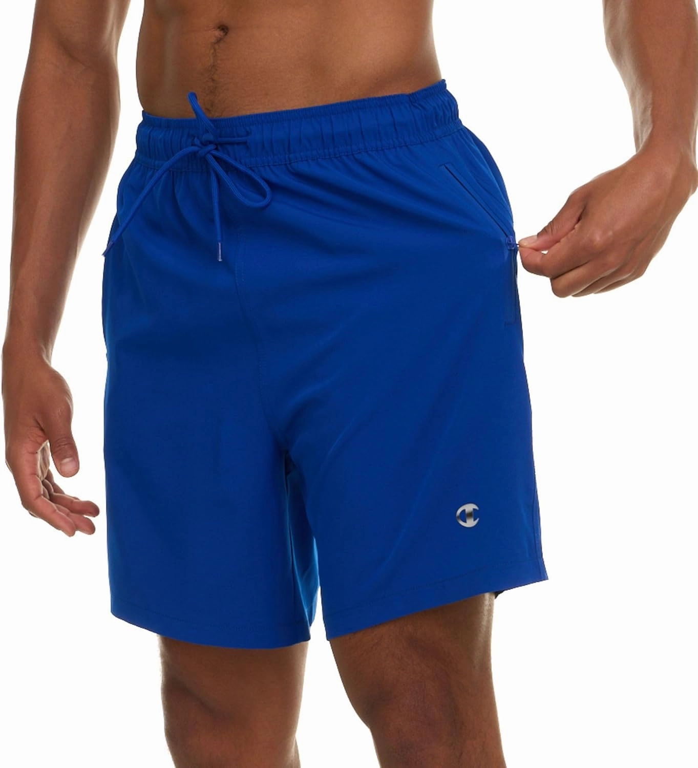 Champion Mens Swim Trunks with Compression Liner, 2 in 1 Mens Bathing Suit Shorts, 7 Inch Inseam Board Shorts for Swimming