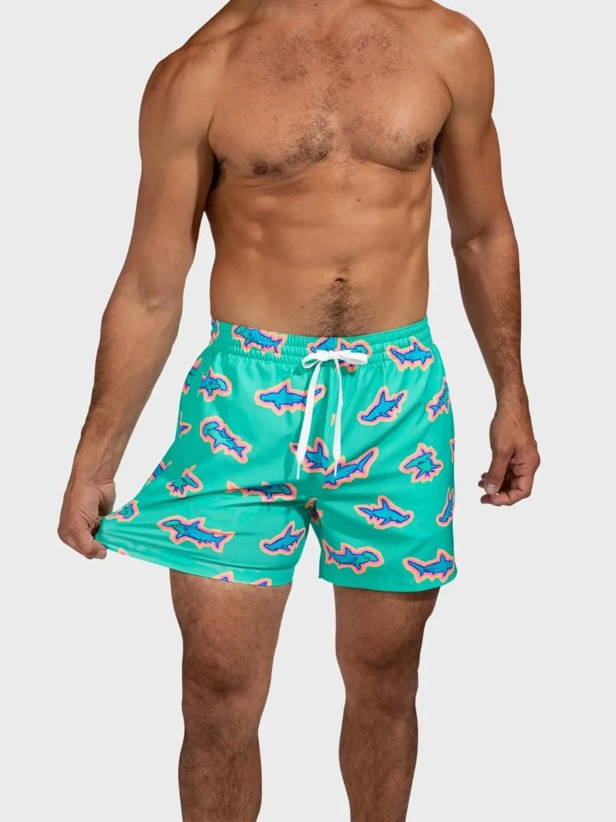 Chubbies Mens Swim Trunks C Mens Swim Shorts with 4-Way Stretch, 5.5 Beach Shorts with Elastic Waist, Drawstring,Mesh Lining