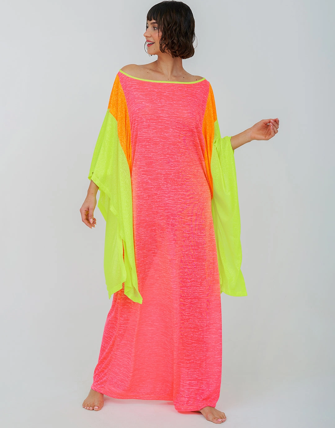 Clara Butterfly Kaftan - Hot Pink