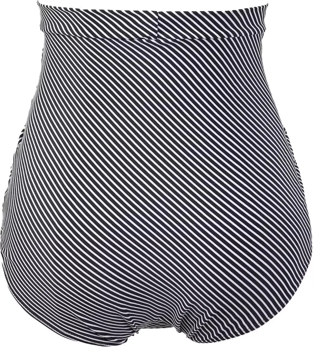 COCOPEAR Women's Ruched High Waisted Bikini Bottom Retro Vintage Swim Short Tankinis