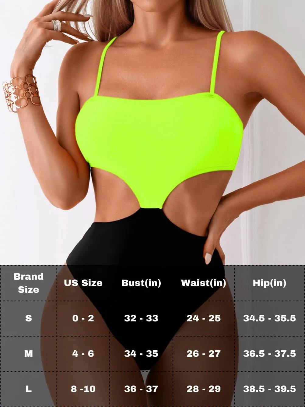 Color Block Swimsuit,Cut Out Sexy Monokini Women,Cheeky One Piece Swimsuits Beach Cruise Pool Party