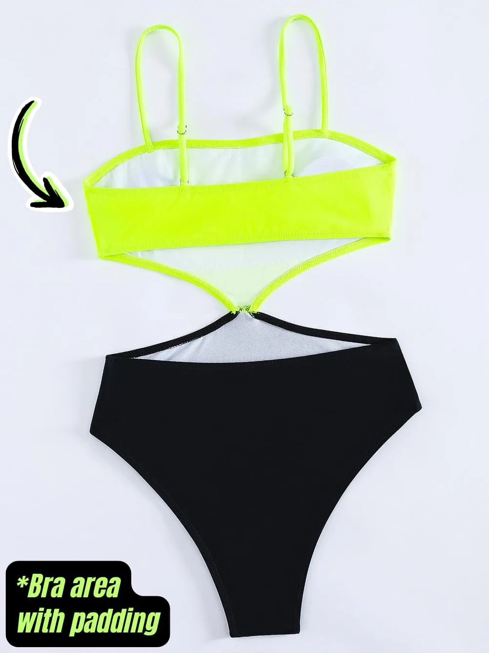 Color Block Swimsuit,Cut Out Sexy Monokini Women,Cheeky One Piece Swimsuits Beach Cruise Pool Party