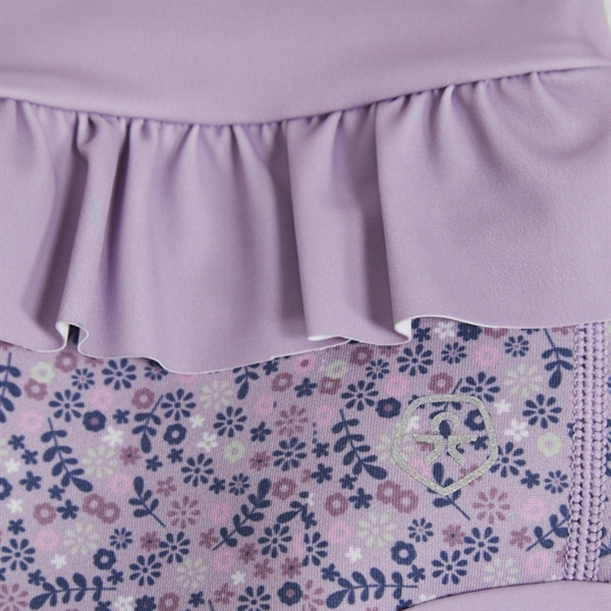 Color Kids Swim Trunkwith Frill AOP Lavender Mist