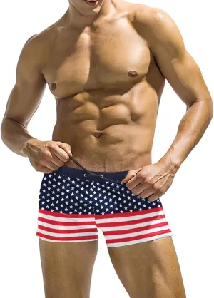 COOFANDY Men's Square Leg Swim Briefs Tight Swim Trunks Swimsuit Athletic Bathing Suit Swimwear with Liner