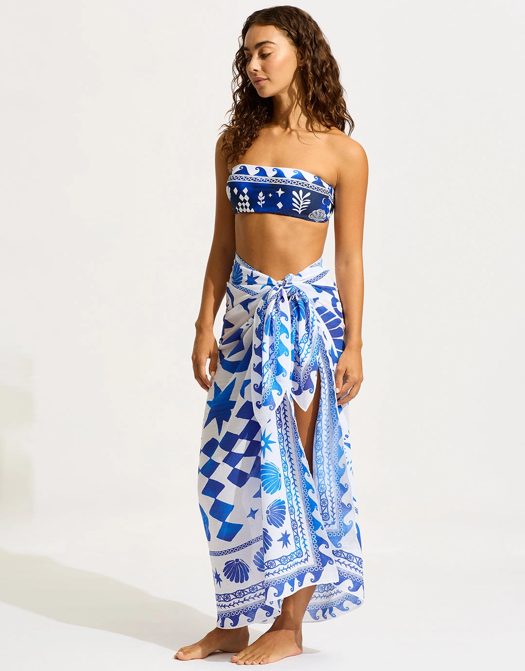 Corfu Sarong - Azure