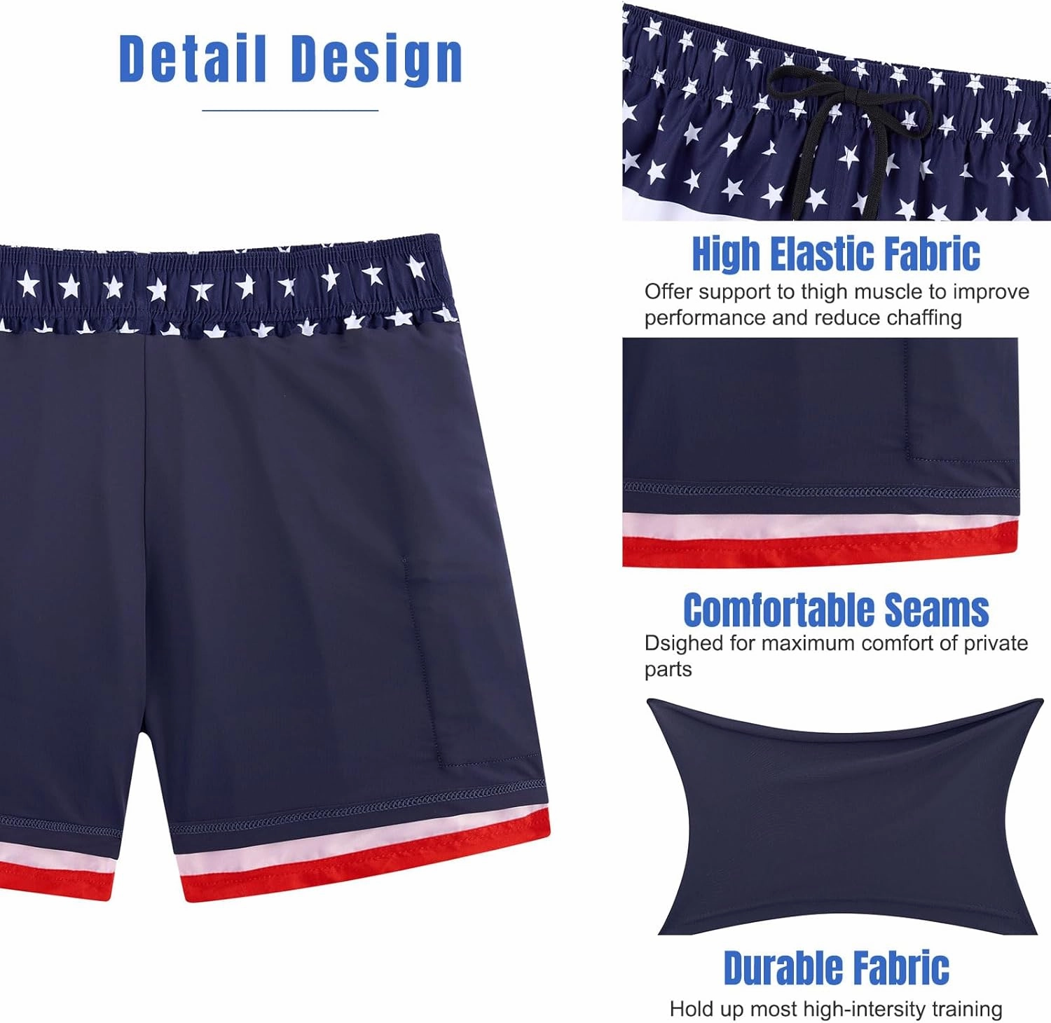 Cozople Mens Swim Trunks 7Inch with Compression Liner Quick Dry Swimsuit Swim Shorts Phone Pocket Swimwear