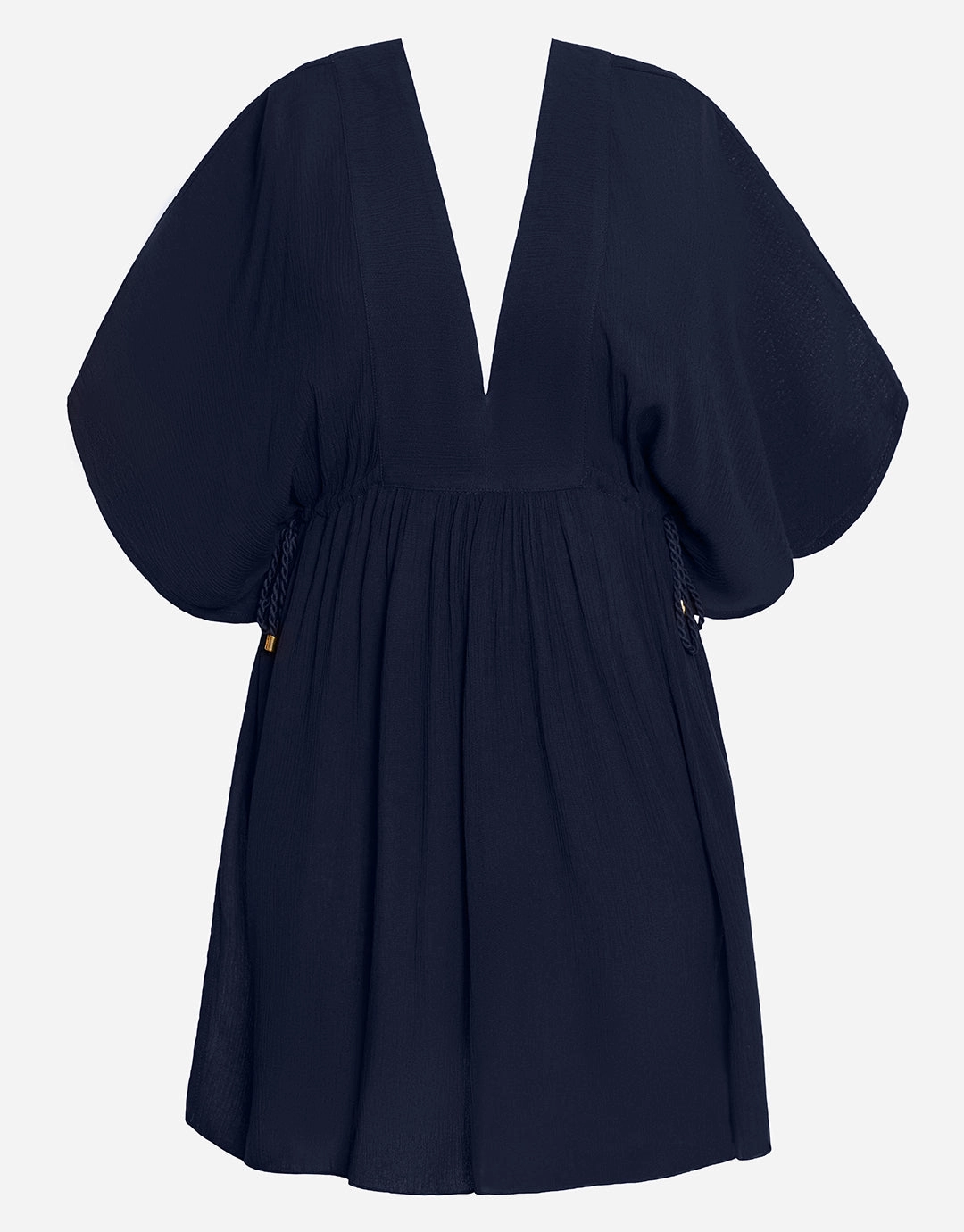 Crinkle Tunic Beach Dress - Dark Navy