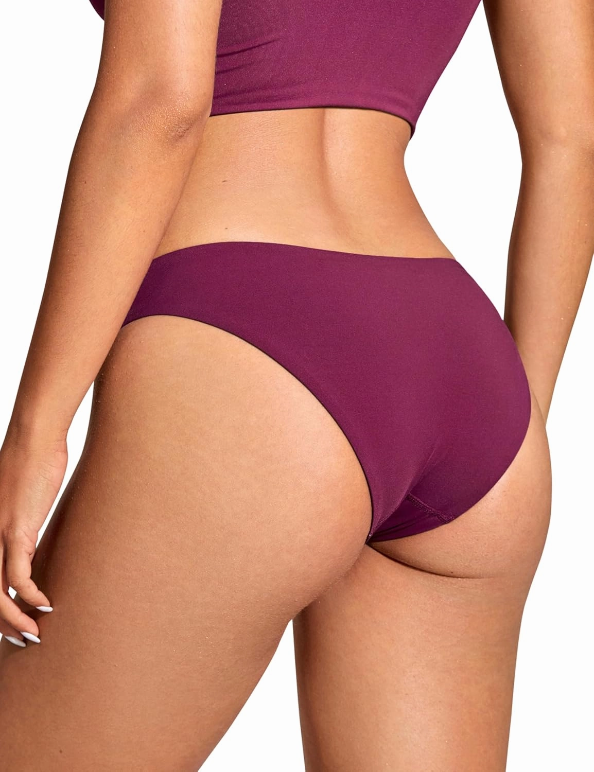 CRZ YOGA Womens Bikini Bottom Low Waisted Bathing Swimsuit Shorts Cheeky Swim Briefs