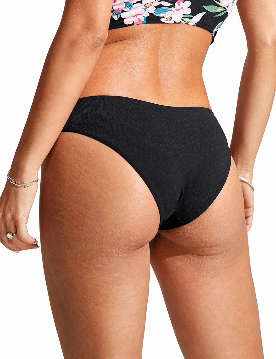 CRZ YOGA Womens Bikini Bottom Low Waisted Bathing Swimsuit Shorts Cheeky Swim Briefs