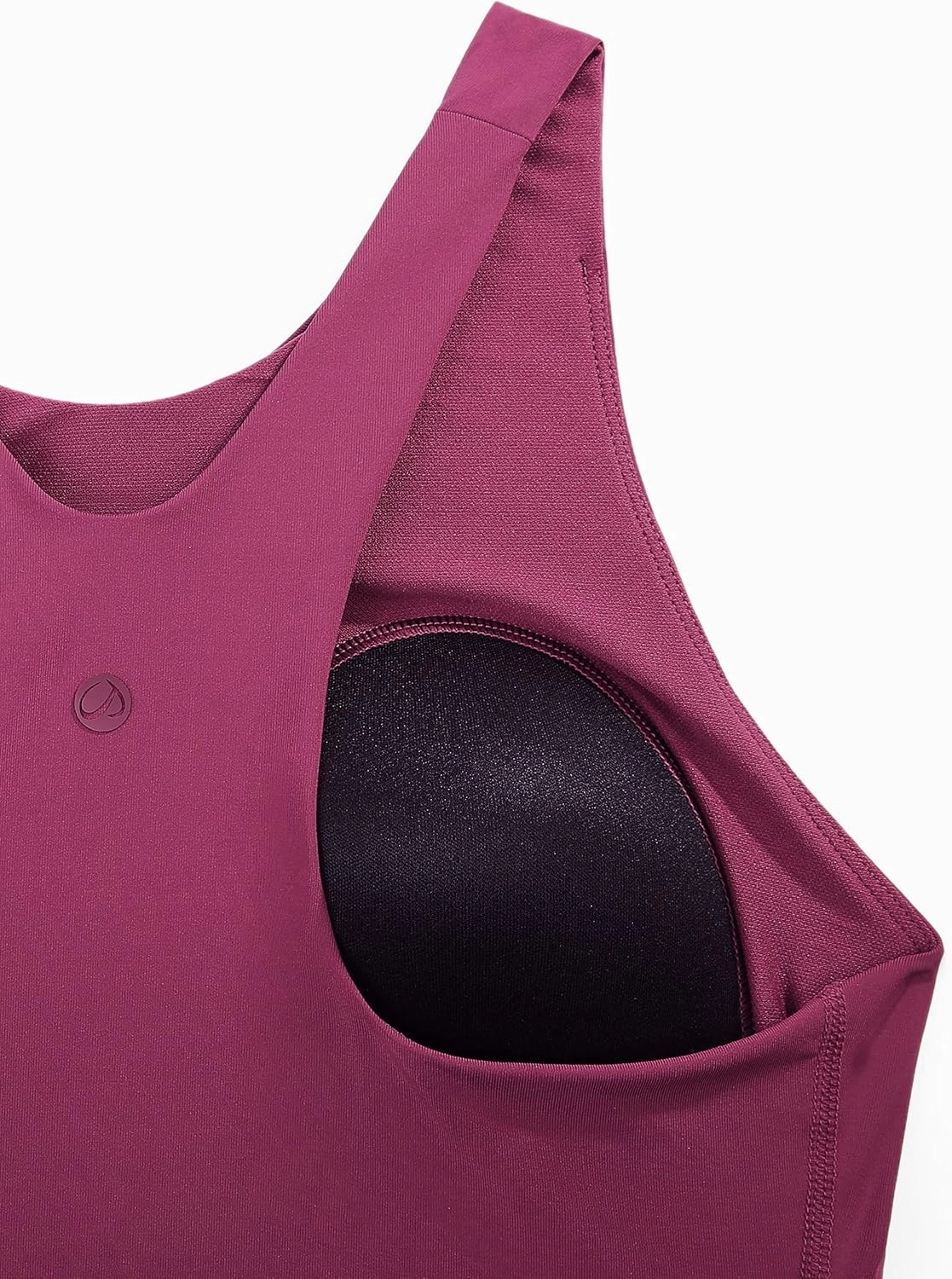 CRZ YOGA Womens Racerback Bikini Tops Quick Dry High Neck Modest Swimsuit Padded Sports Bathing Suit