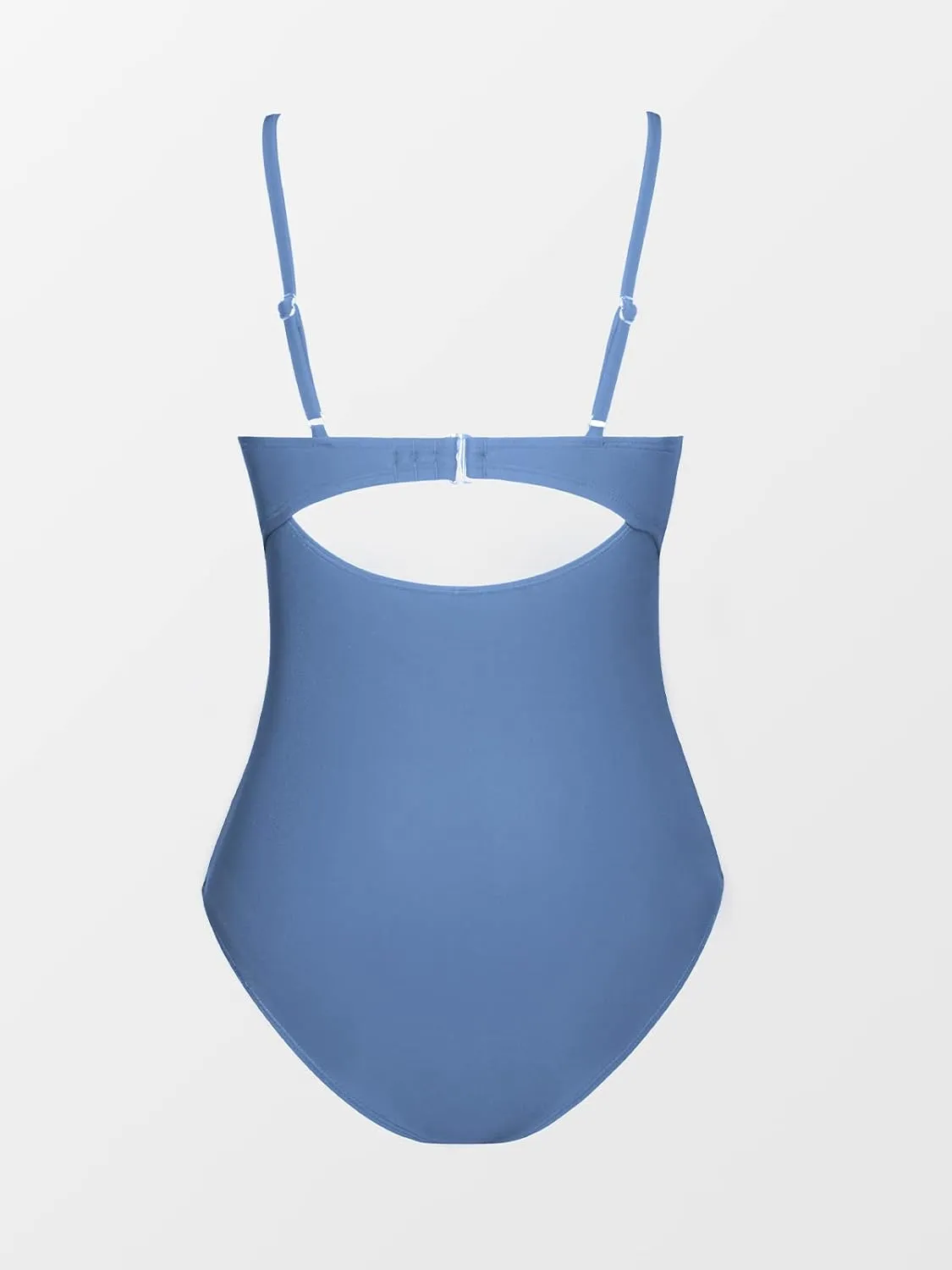 CUPSHE One Piece Swimsuit for Women Bathing Suits Twist Front Cutout Adjustable Straps Ruched Swimwear