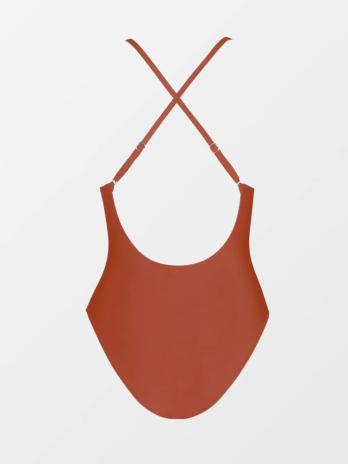 CUPSHE Women Swimsuit One Piece Bathing Suit Deep V Neck Crisscross Back Adjustable Strap