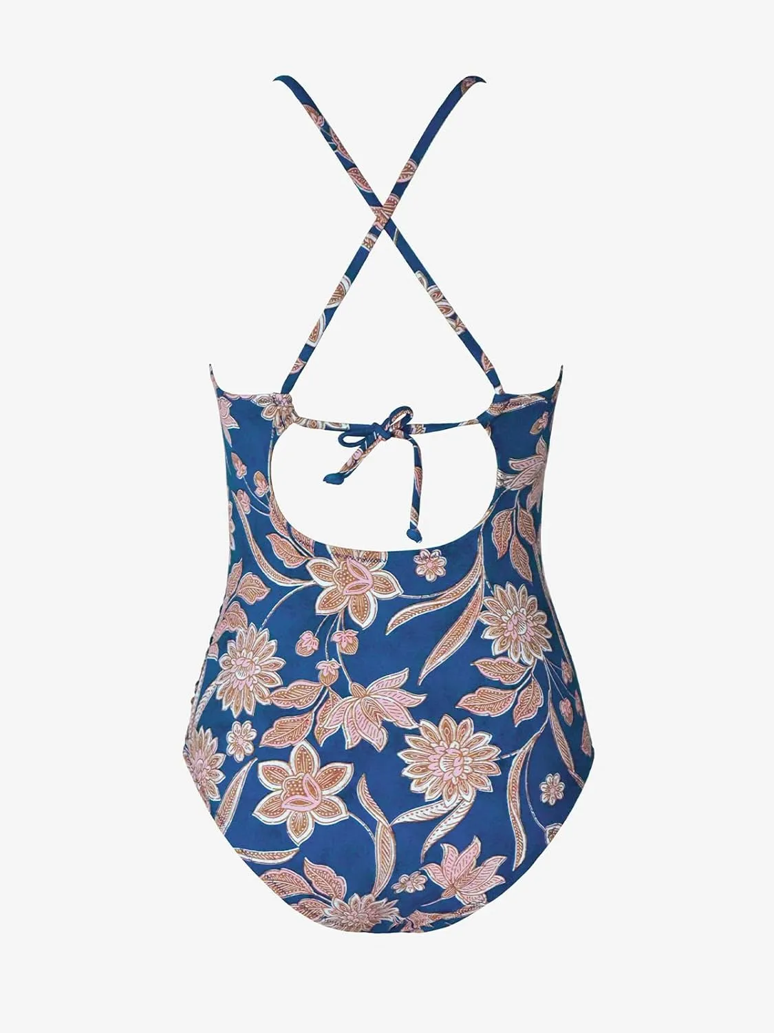 CUPSHE Women's One Piece Swimsuit High Neck Tummy Control Swimwear Bathing Suit