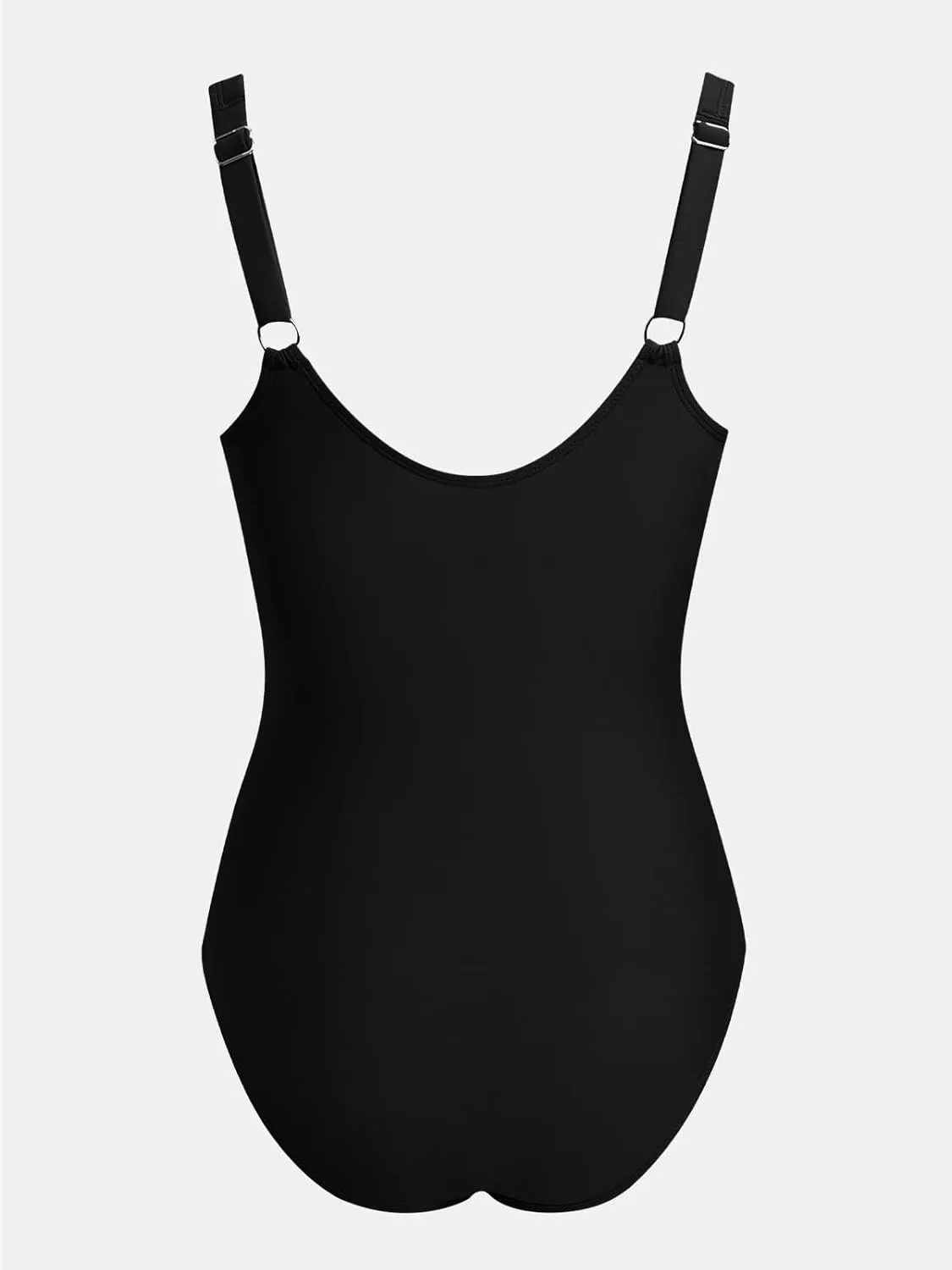 CUPSHE Women's One Piece Swimsuit Sweetheart Neck Wide Adjustable Straps Ruched Front Keyhole Bathing Suit